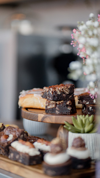 Butternbatch brownies at Just flat whites coffee van in fleet