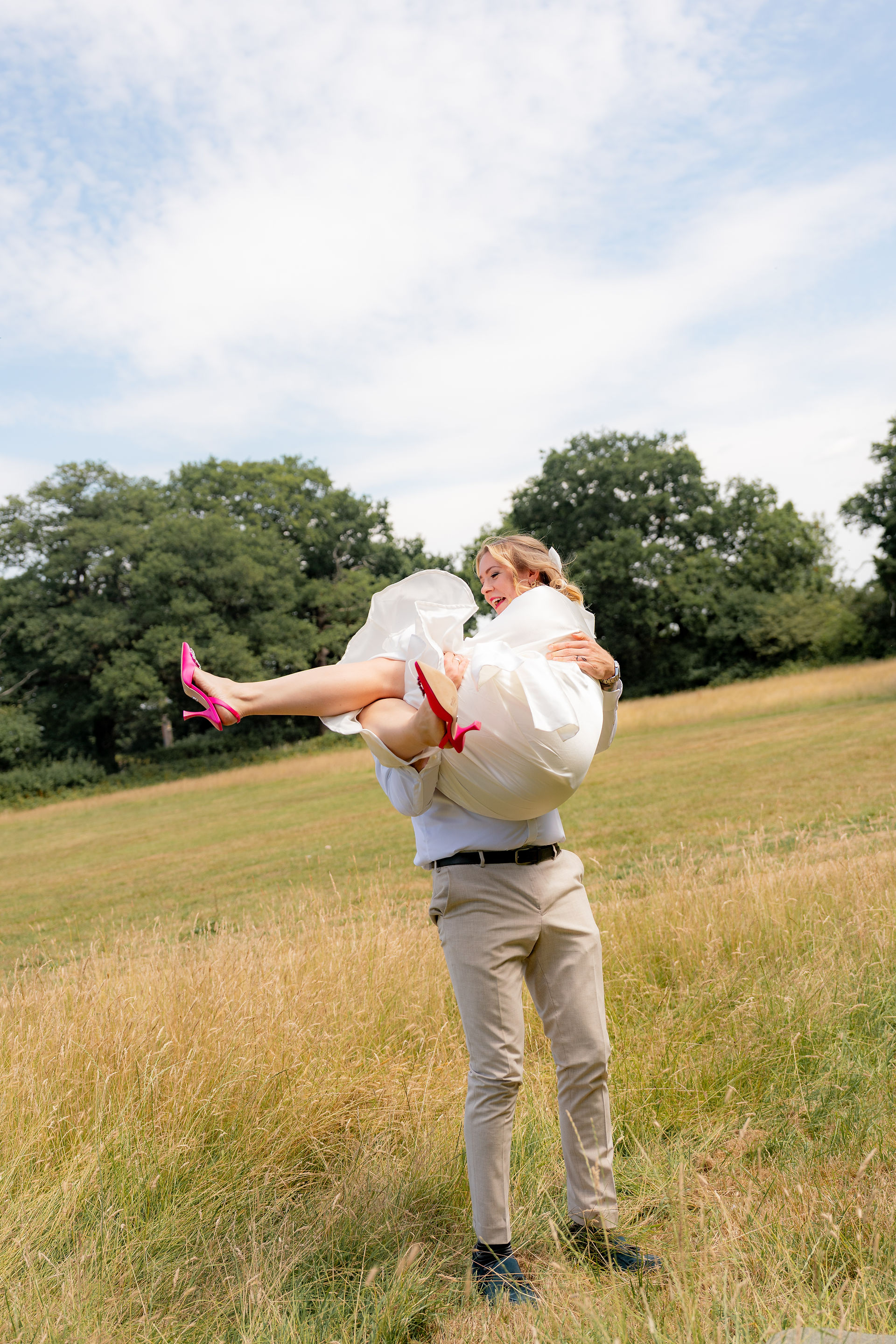 Long Grass Portraits for a bride and groom