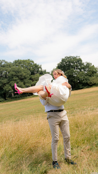 Long Grass Portraits for a bride and groom