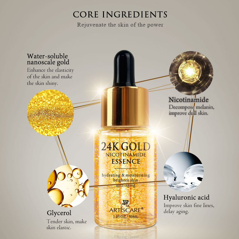 Miniatura: SÉRUM FACIAL REJUVENESCEDOR PARA OS OLHOS COM OURO 24K