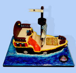 Pirate Ship Cake