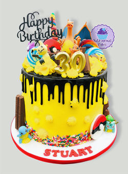 Pikachu Drip Custom Cake