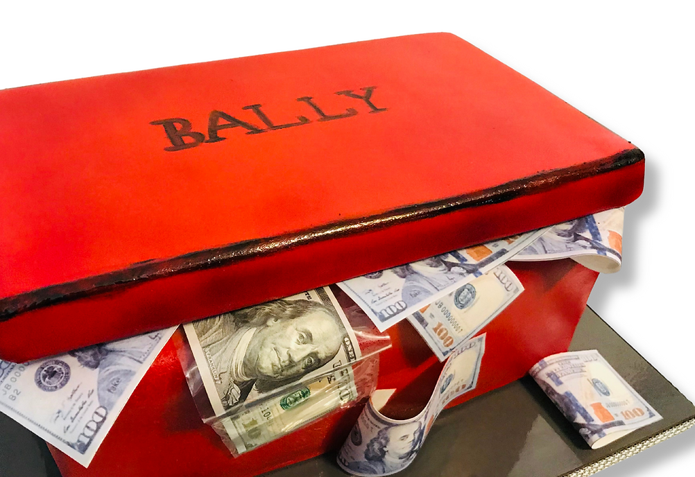 Bally Shoe Box Cake  