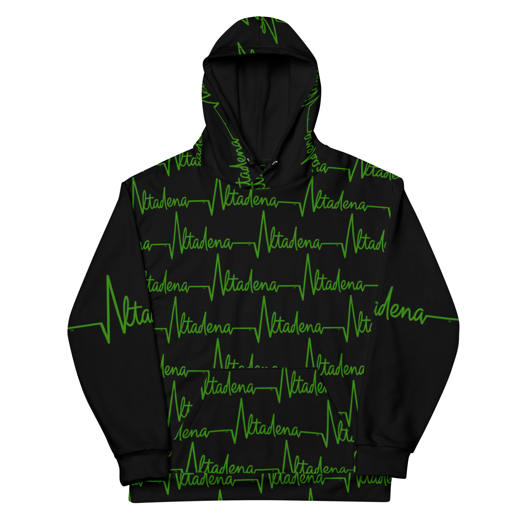 MADE IN DENA "Altadena Heartbeat" Full EKG Hoodie