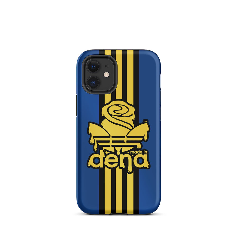 Thumbnail: MADE IN DENA Honey Gold Drip Adi-Rose Blue Tough iPhone case