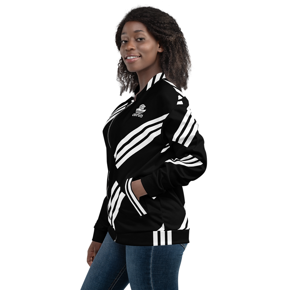 Thumbnail: MADE IN DENA "Adirose" Black Lightweight Bomber Jacket