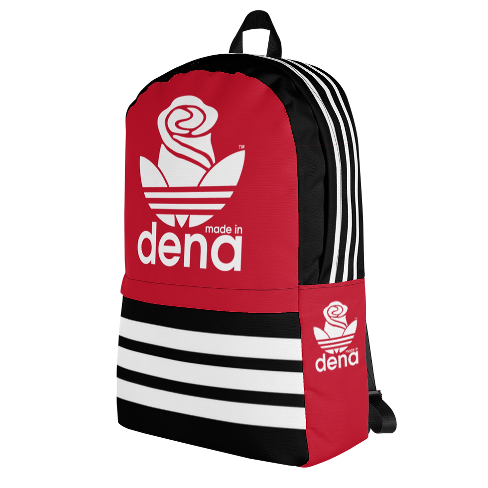 Thumbnail: MADE IN DENA Adi-Rose Red & Black Backpack