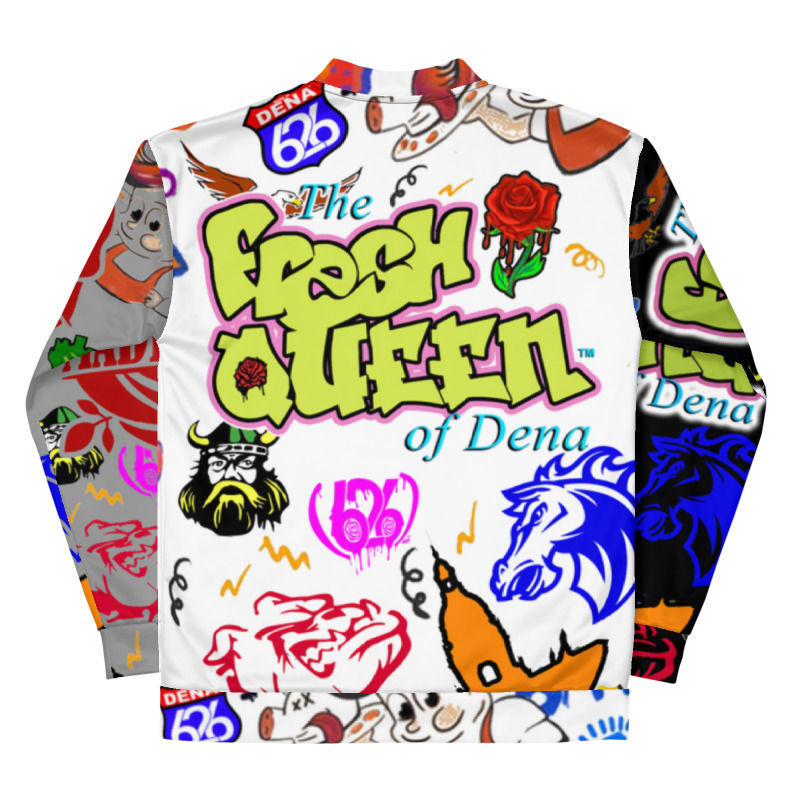 Thumbnail: MADE IN DENA Fresh Queen of Dena Graffiti Bomber Jacket