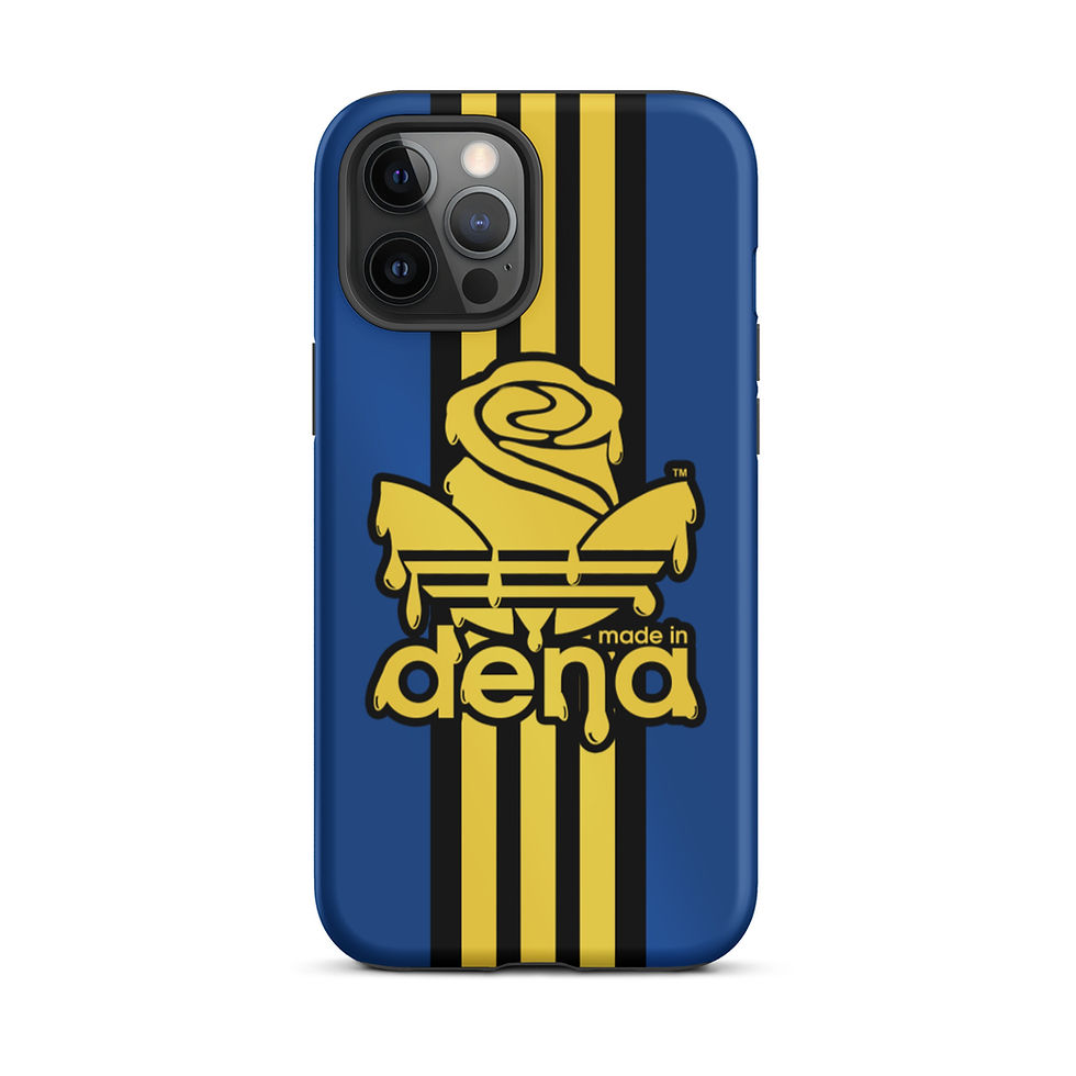 Thumbnail: MADE IN DENA Honey Gold Drip Adi-Rose Blue Tough iPhone case