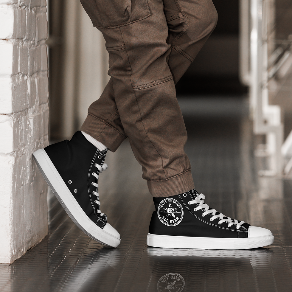 Thumbnail: MADE IN DENA All-Star Men's Canvas High Tops