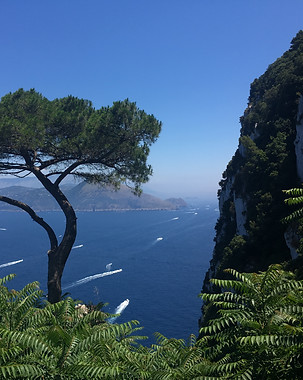 Stunning views reward those who hike the world famous trails of Capri, Italy.