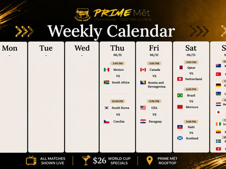 Watch the FIFA World Cup 2026 at Prime Mēt Rooftop