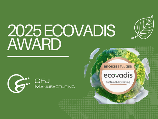 CFJ Manufacturing Earns Bronze EcoVadis Sustainability Rating for 2025
