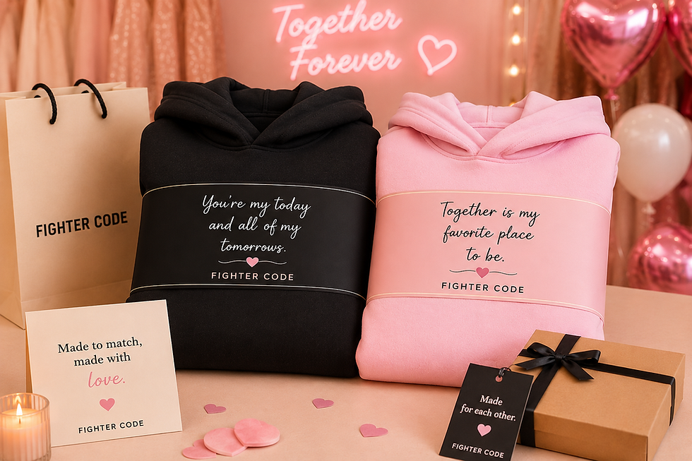 Thumbnail: King & Queen Couple Customized Printed Unisex Cotton Hoodie Combo