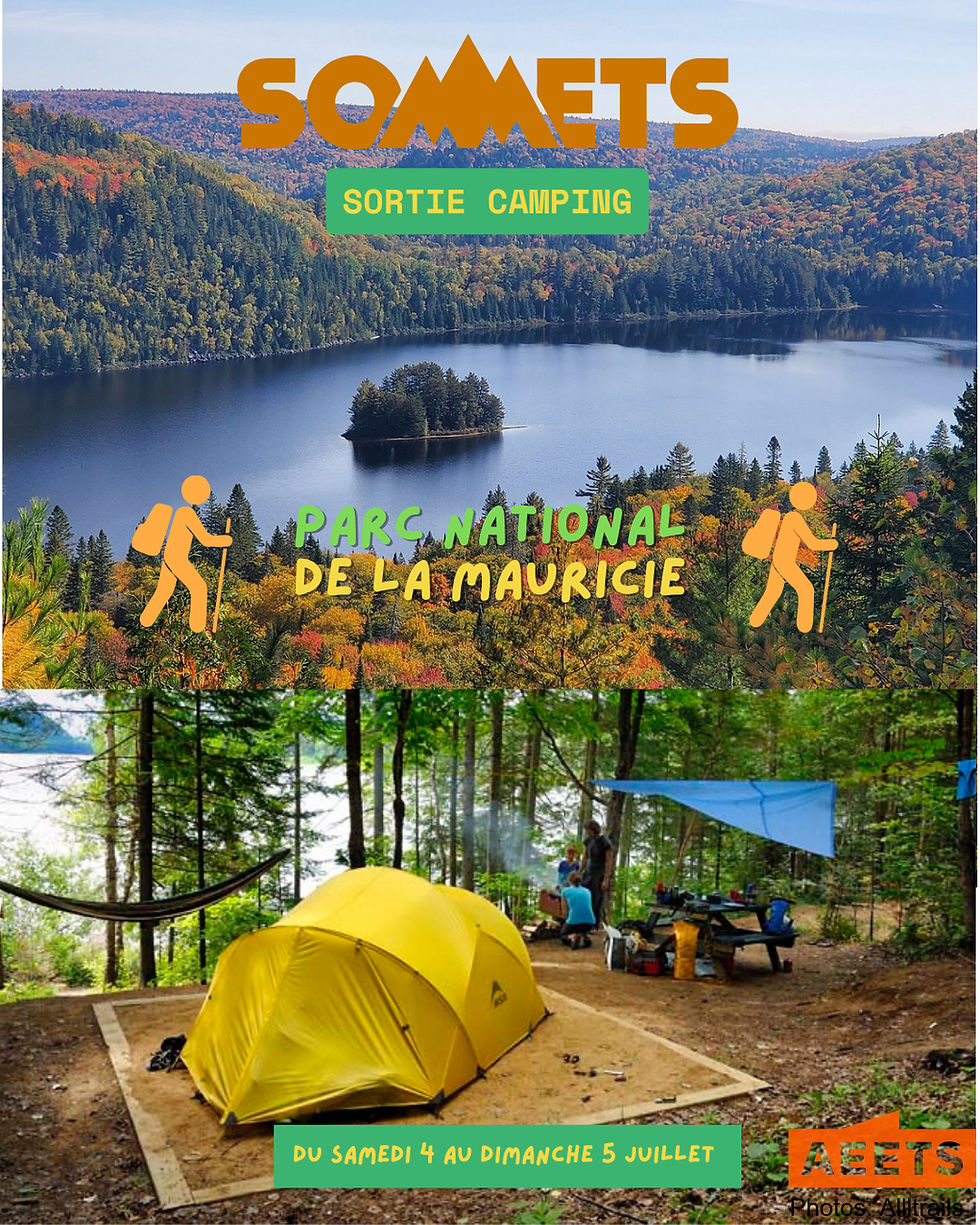 Sortie camping - randonnée au parc national de la Mauricie