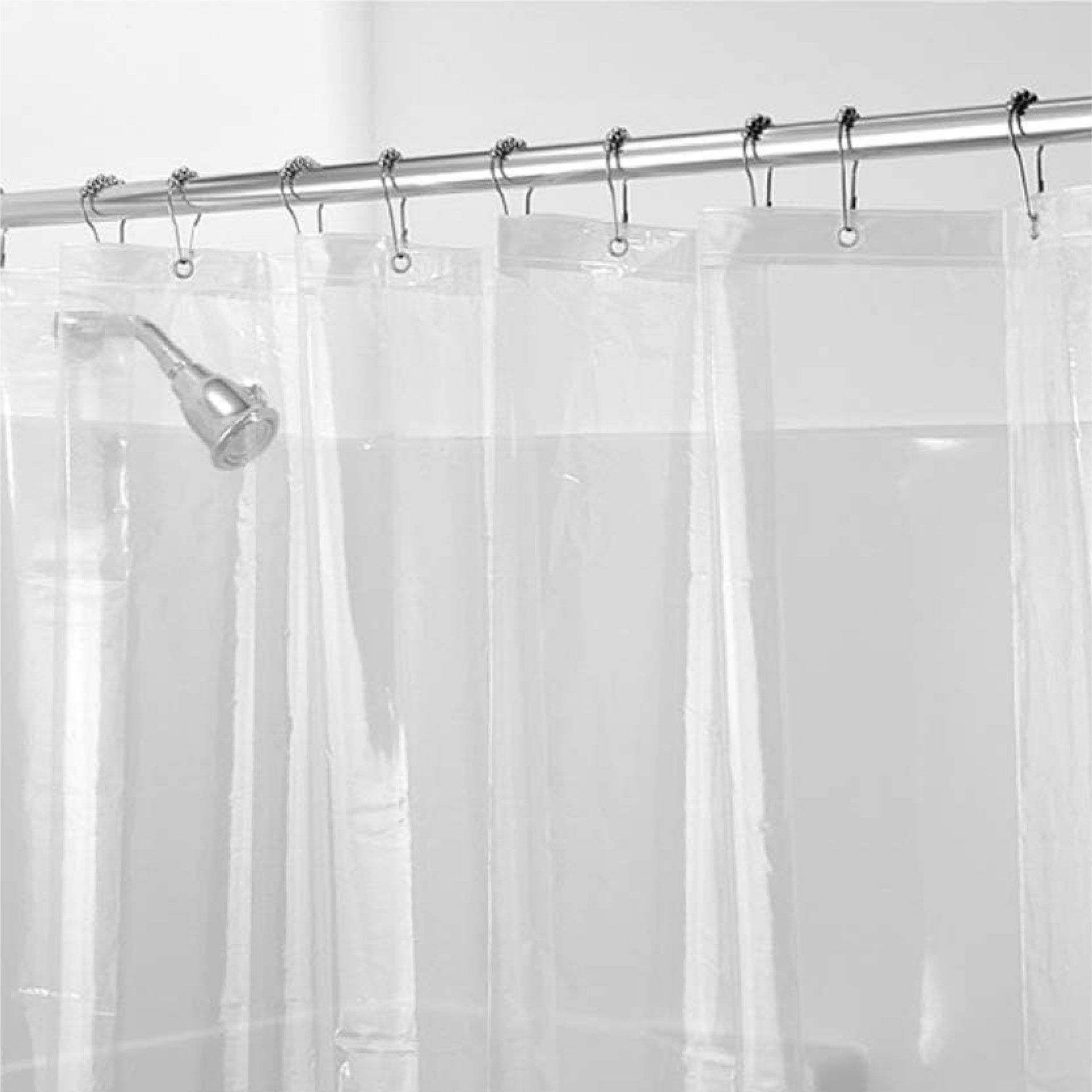 CORTINA  DE BAÑO TRANSPARENTE IDESIGN MOD: 12052