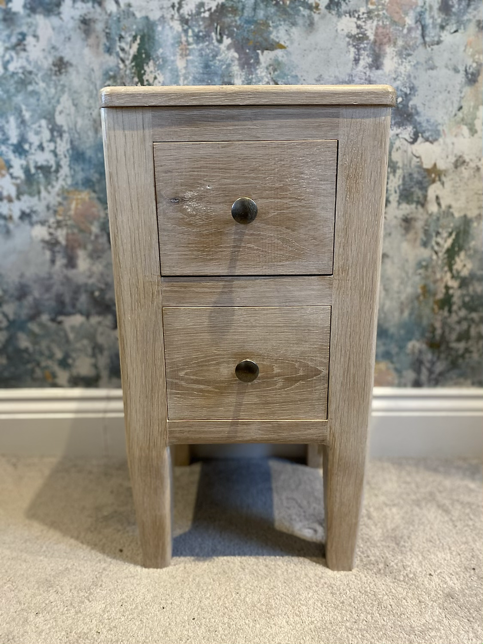 Solid oak drawer set