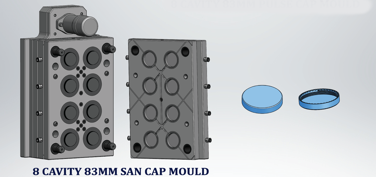 8 Cavity San Cap Mould