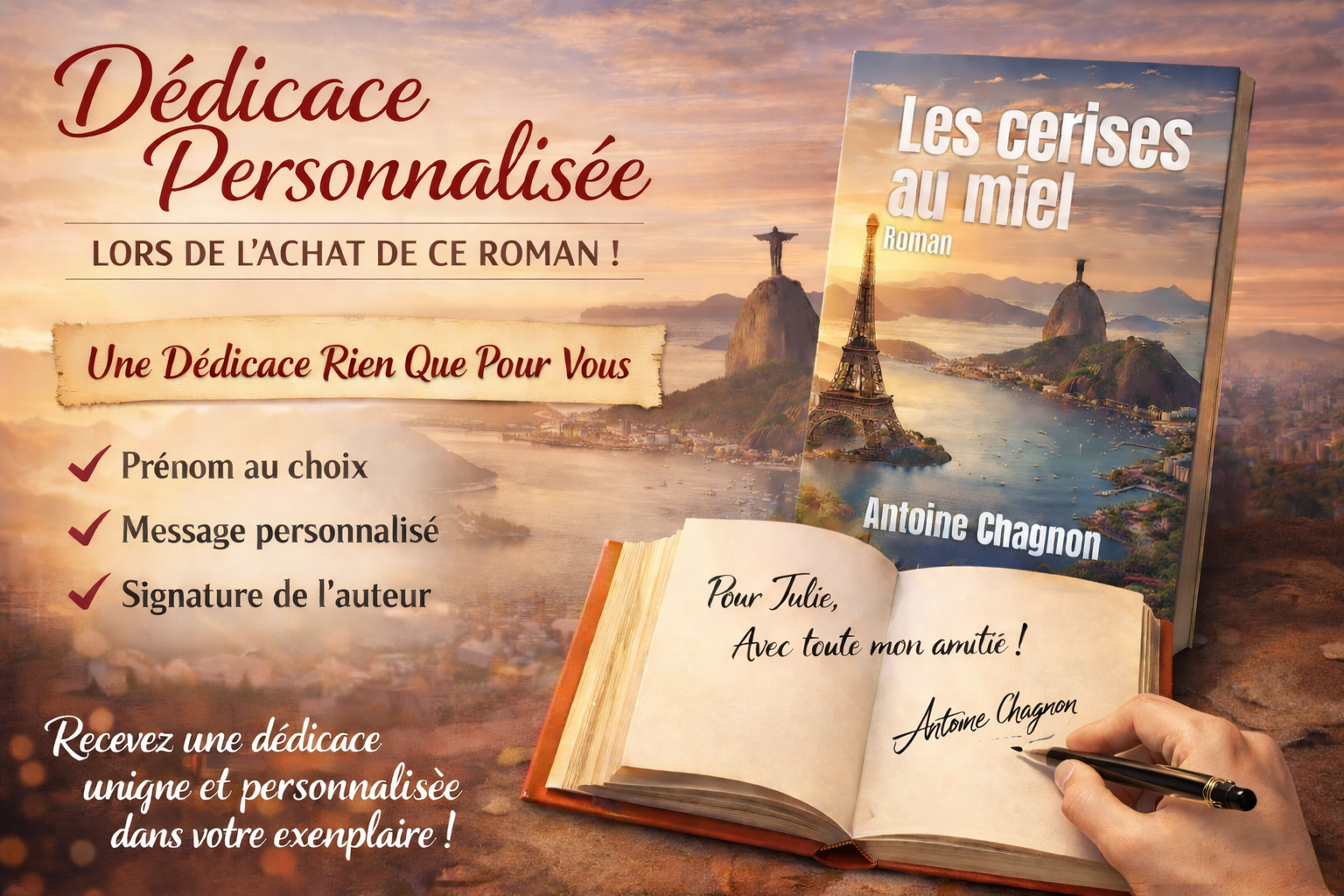 Dédicace personnalisée: Rien que pour vous.