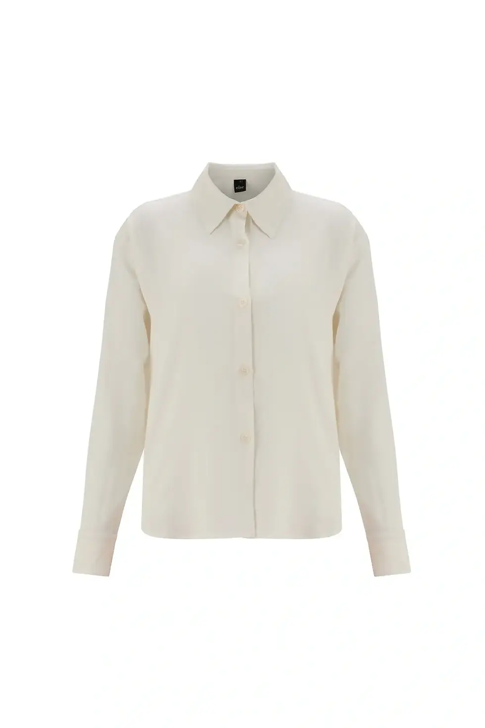 Else Diana silk sleep shirt in off white