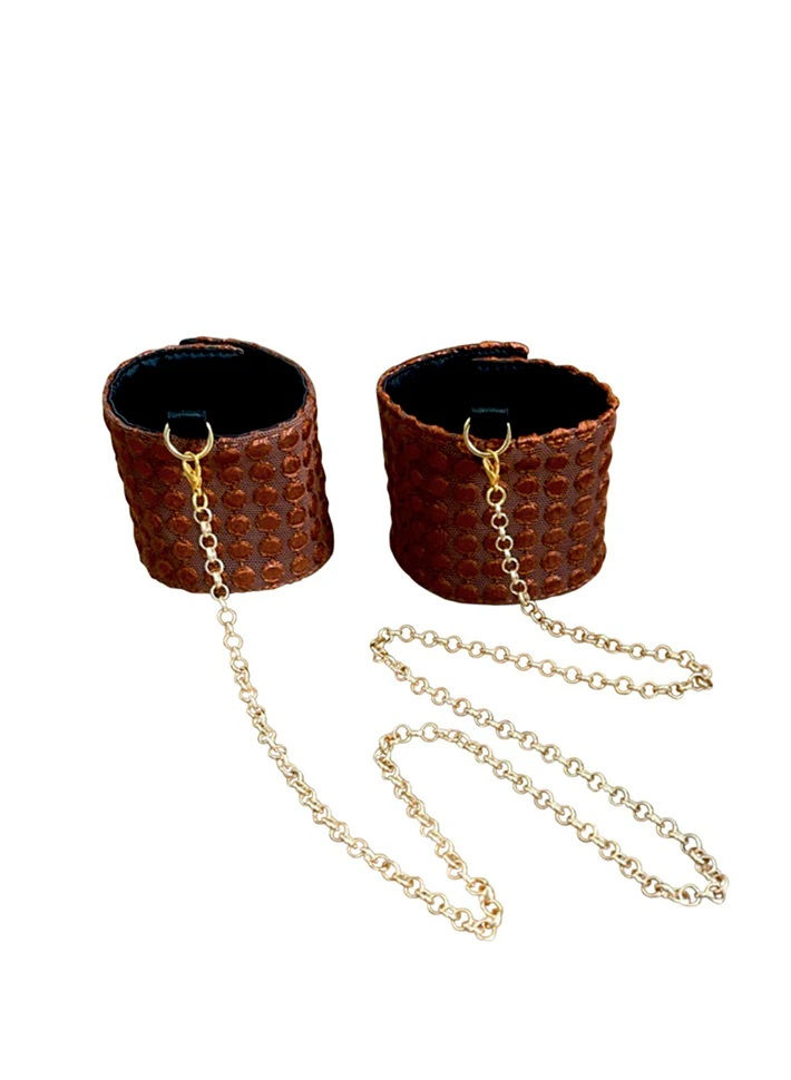 Thumbnail: Neveah Suzette Cuff Restraints in Cognac