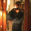 Miniatura: Shell Belle Evelyn Silk Kimono in black on model back view