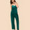 Miniatura: Simone Perele Love Me Silk Pant and Cami in emerald green, on model, front view