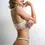 Thumbnail: Shell Belle Edith Boudoir Bra in Ivory side view