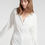Thumbnail: Skin Cotton Cassidy Sleep Shirt in White on model