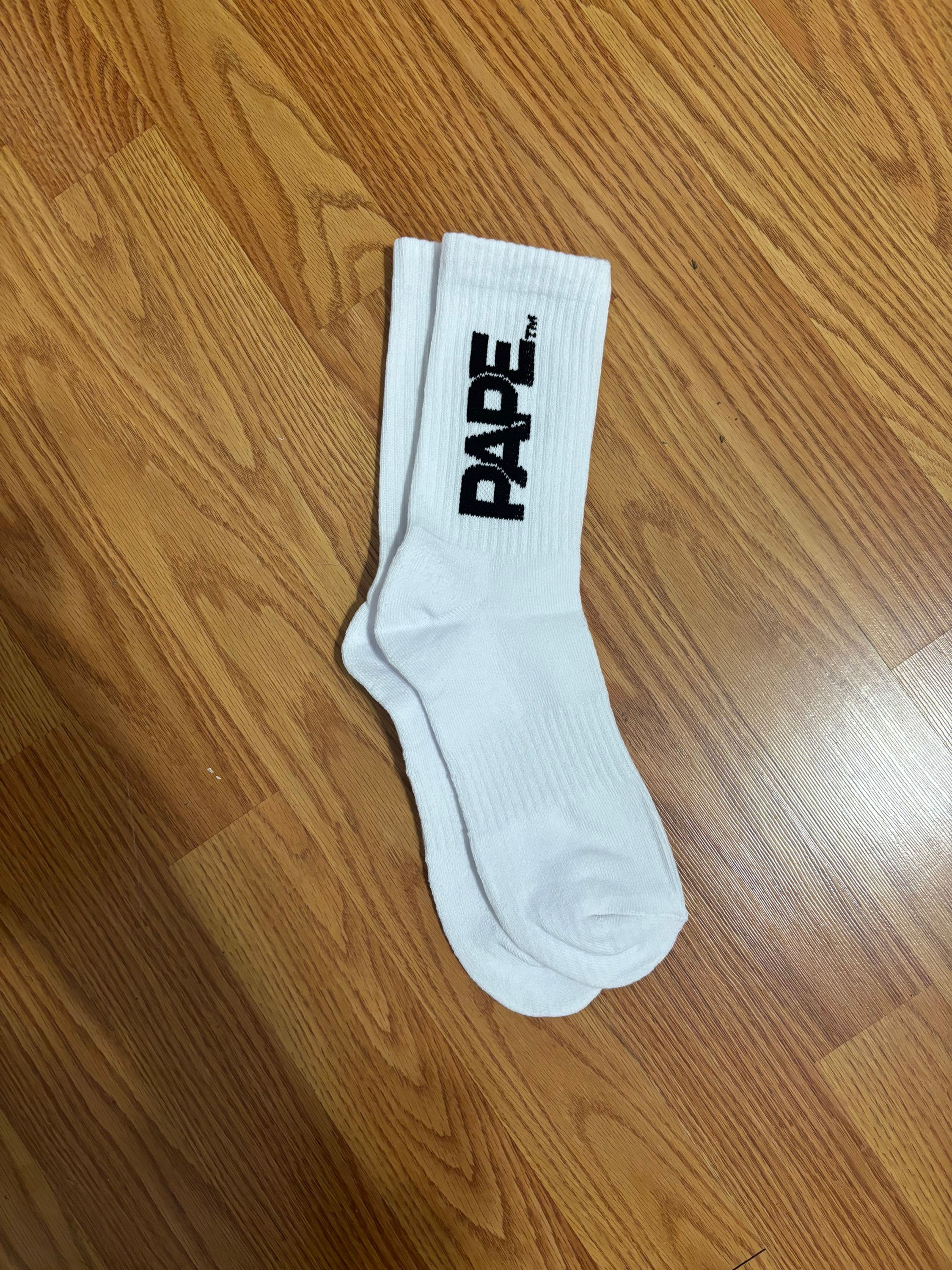 White & Black Pape Socks