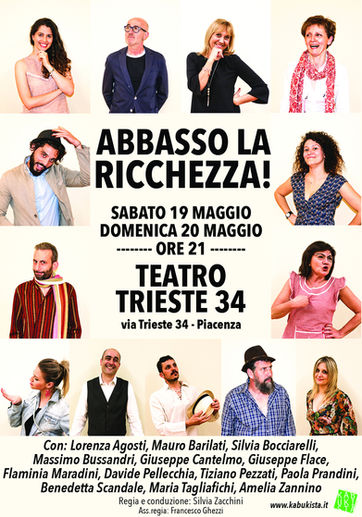 Abbasso la ricchezza! il 19 e il 20 maggio al Teatro Trieste 34, una commedia caustica ed esilarante