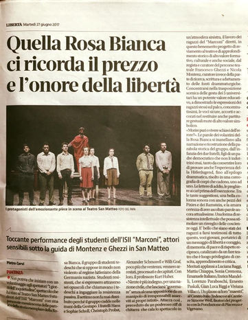 Quella Rosa Bianca ci ricorda il prezzo e l'onore della libertà