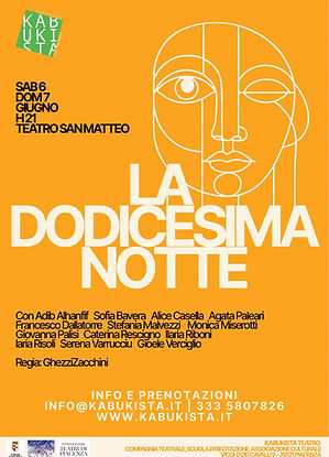 La dodicesima notte Kabukista Teatro Silvia Zacchini Francesco Ghezzi - Scuola di teatro Piacenza