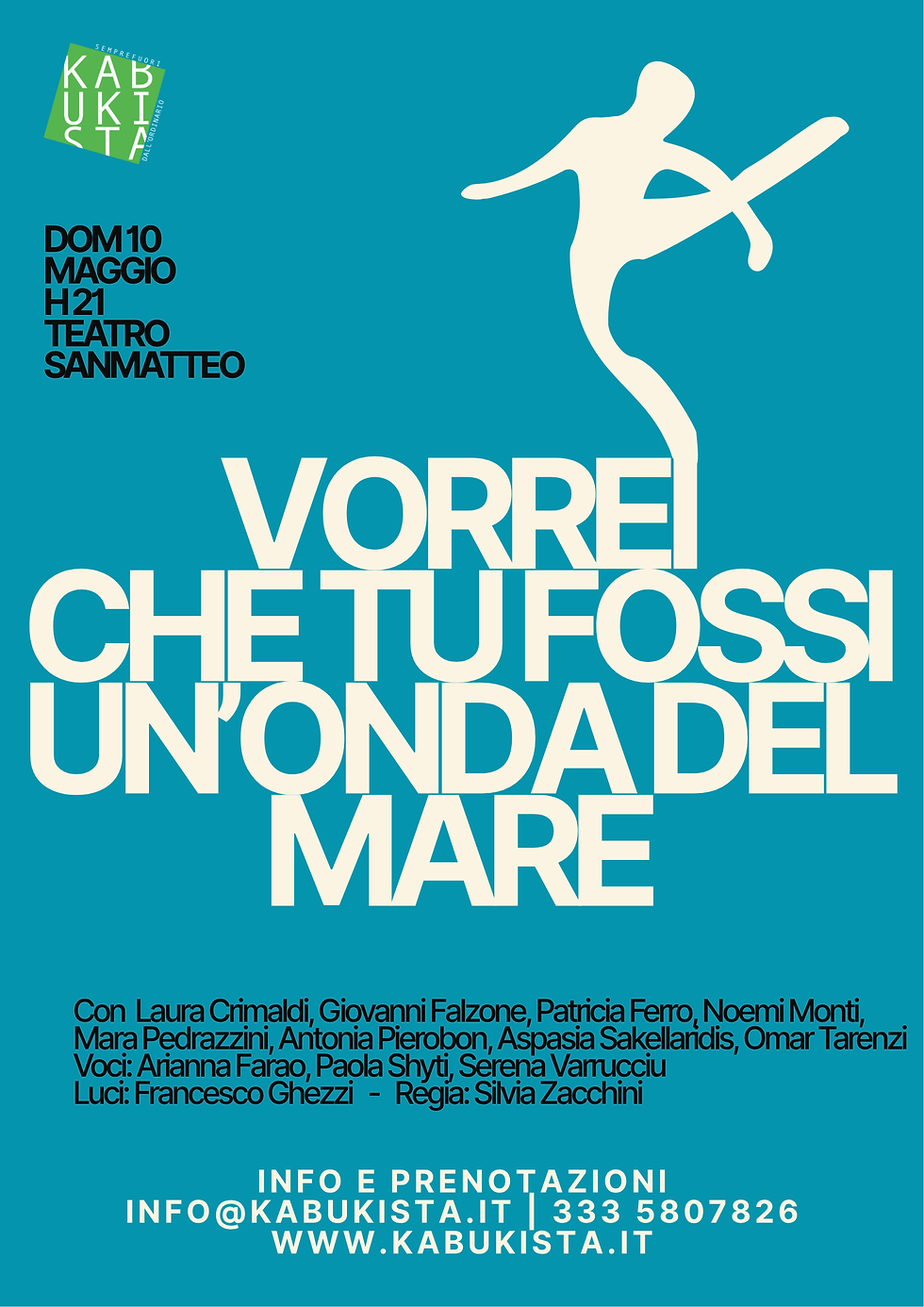 Kabukista Teatro teatro danza a Piacenza Vorrei che tu fossi un onda del mare