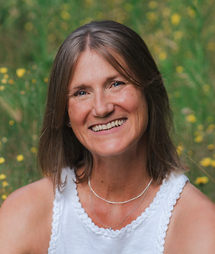 Niki Methold The Family Dietitian in a wildflower meadow