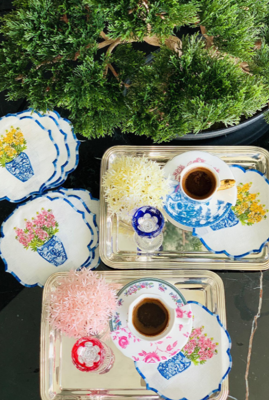 Thumbnail: Yellow Mimosa Cocktails Napkin Set of 4