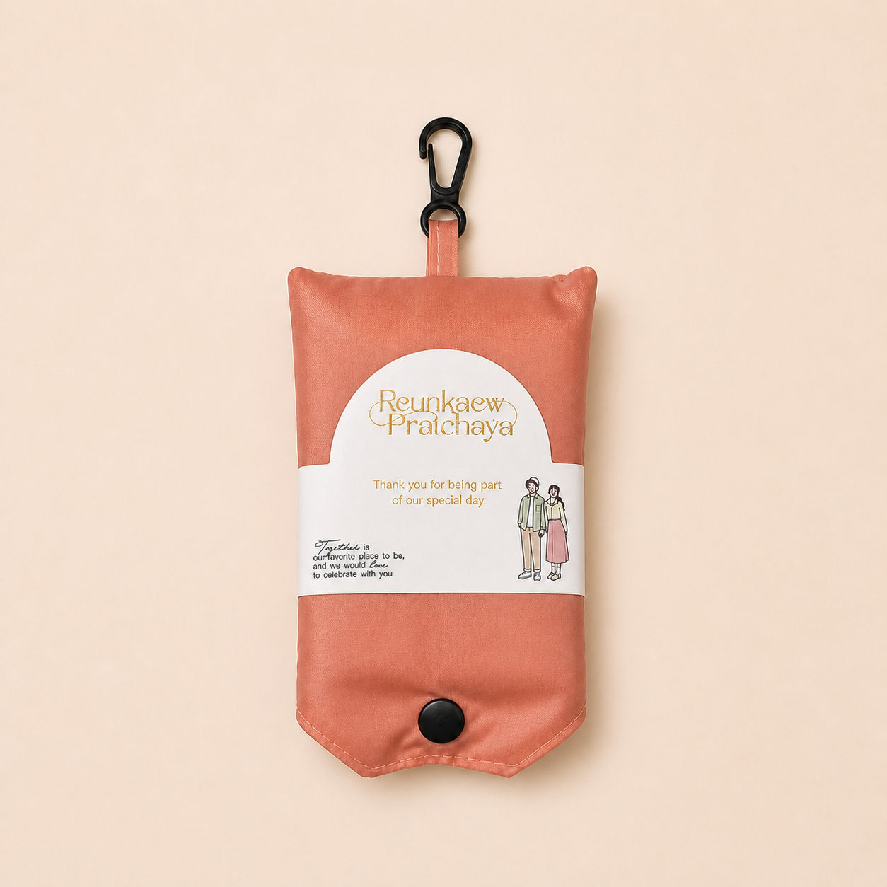 Phone-Size Foldable Shopping Bag | Eco-Friendly Wedding Favor