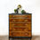 Thumbnail: Walnut Chest of Drawers in Black and Gold