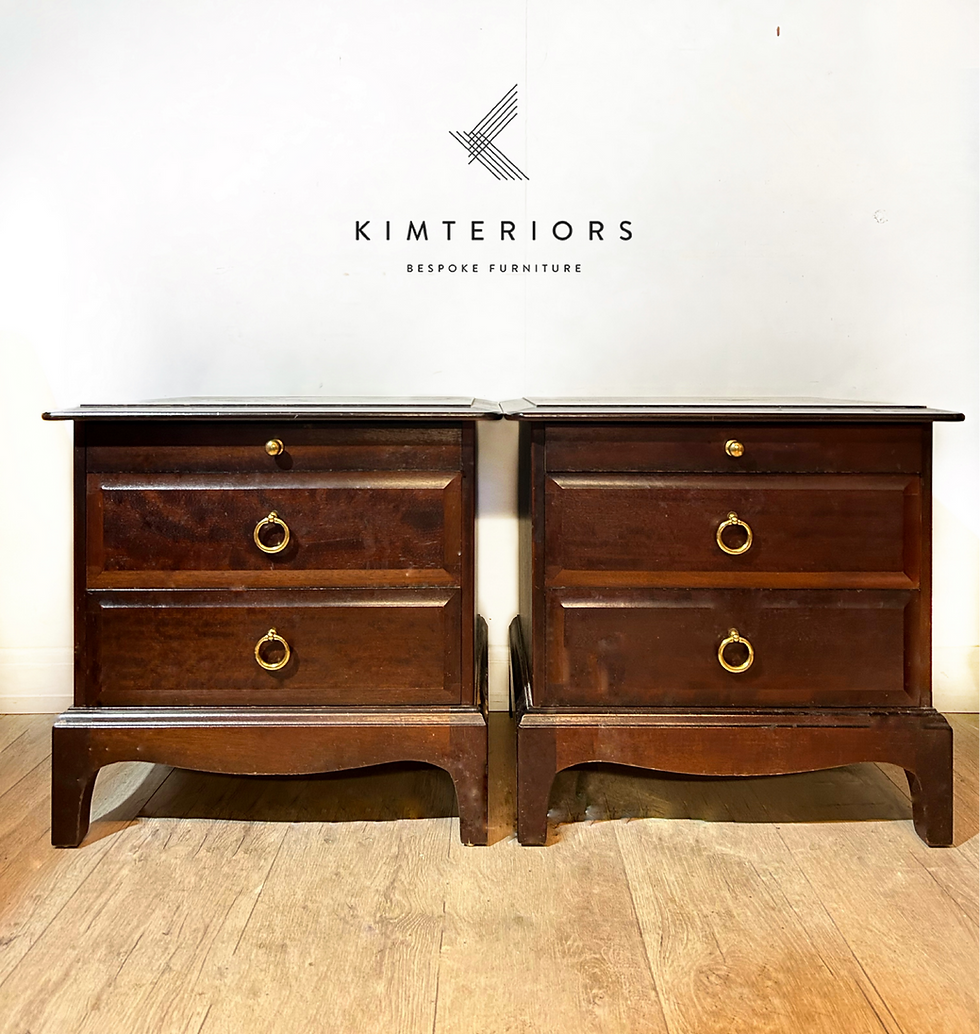 Stag Tea Tray 2 drawer Bedside cabinets