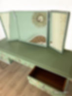 Stag Minstrel dressing table, triple mirror and chair