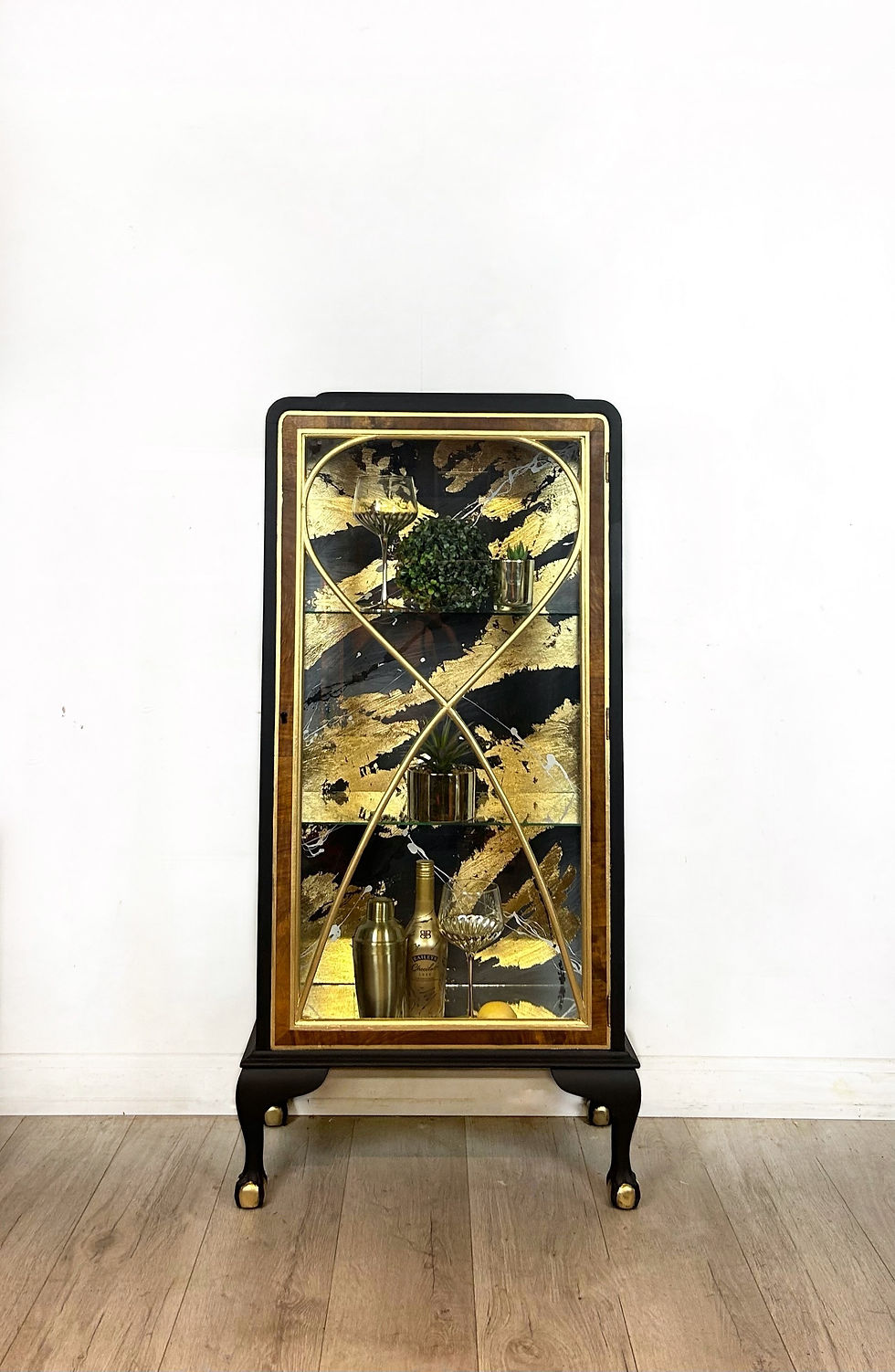 Thumbnail: Black and Gold Drinks Cabinet
