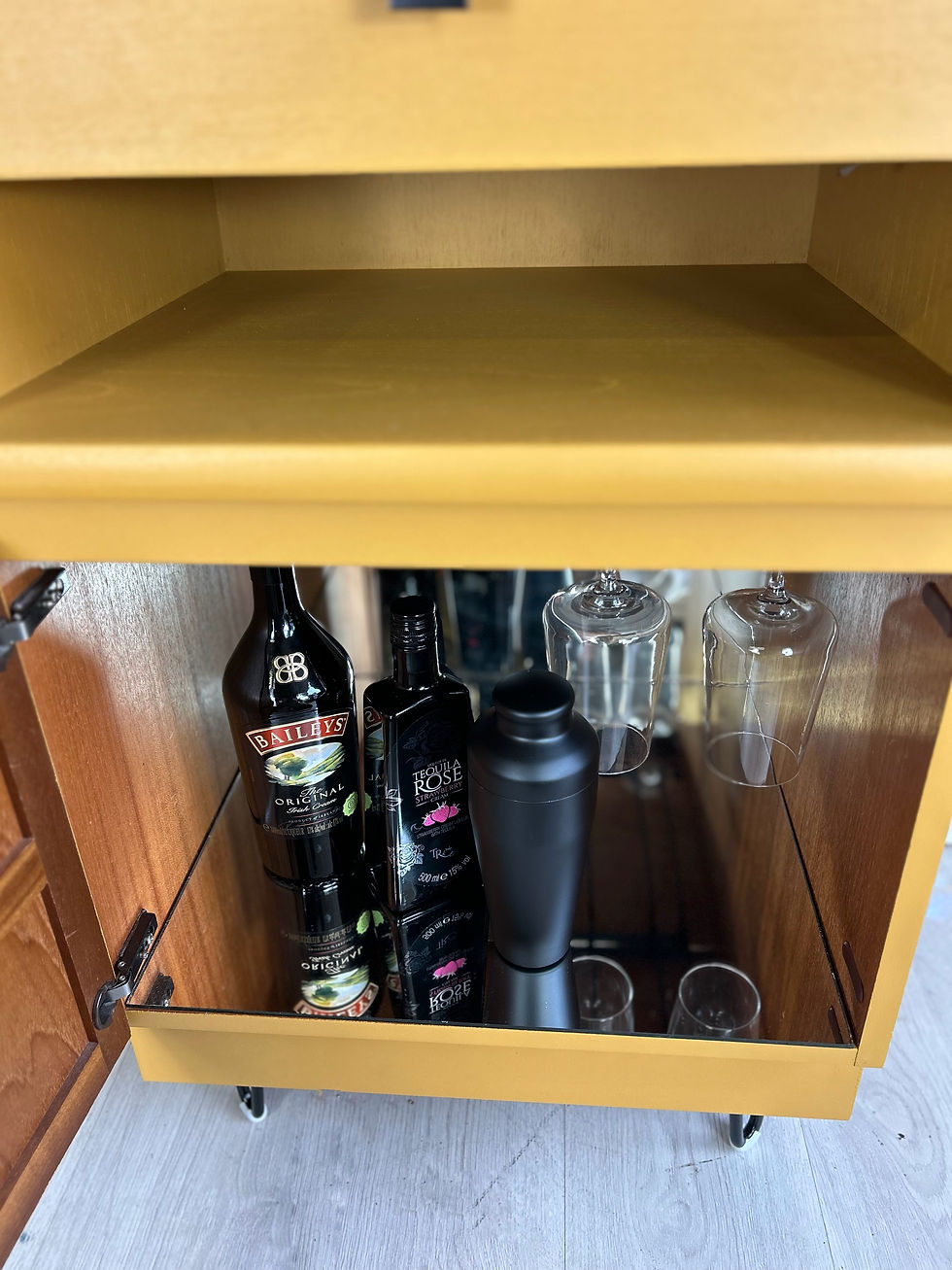 Thumbnail: Mustard Yellow Nathan Drinks Cabinet | Mid‑Century Vintage Furniture | Kimterior