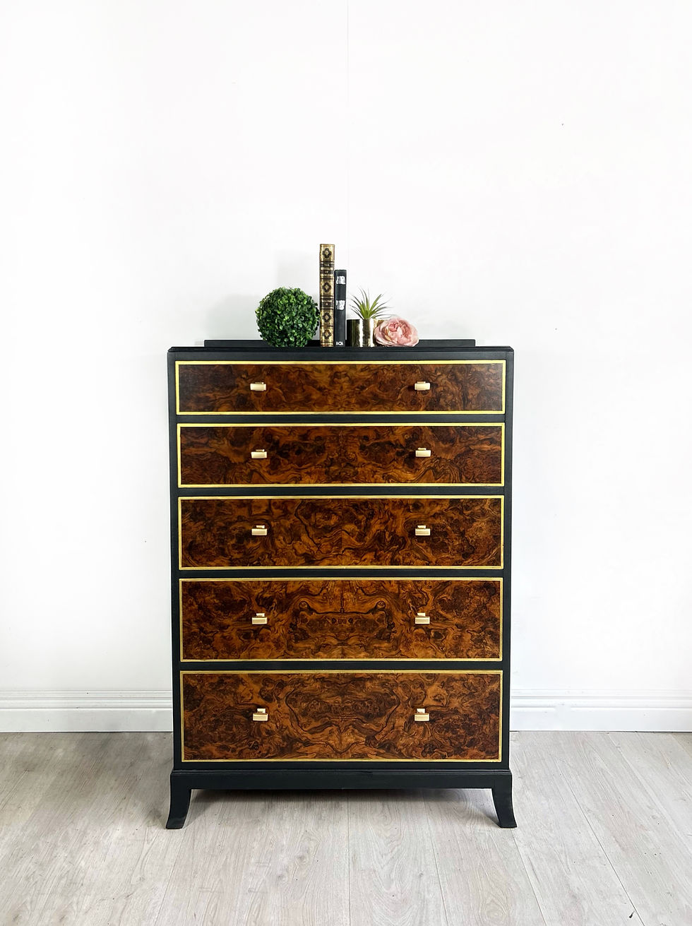 Thumbnail: Art Deco vintage tallboy furniture UK