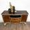 Thumbnail: Vintage Walnut veneered sideboard, painted in neutral tones, gold detailing.