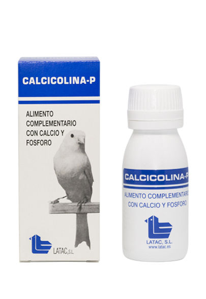 Calcicolina-P suplemento mineral y de colina para aves. Canarios