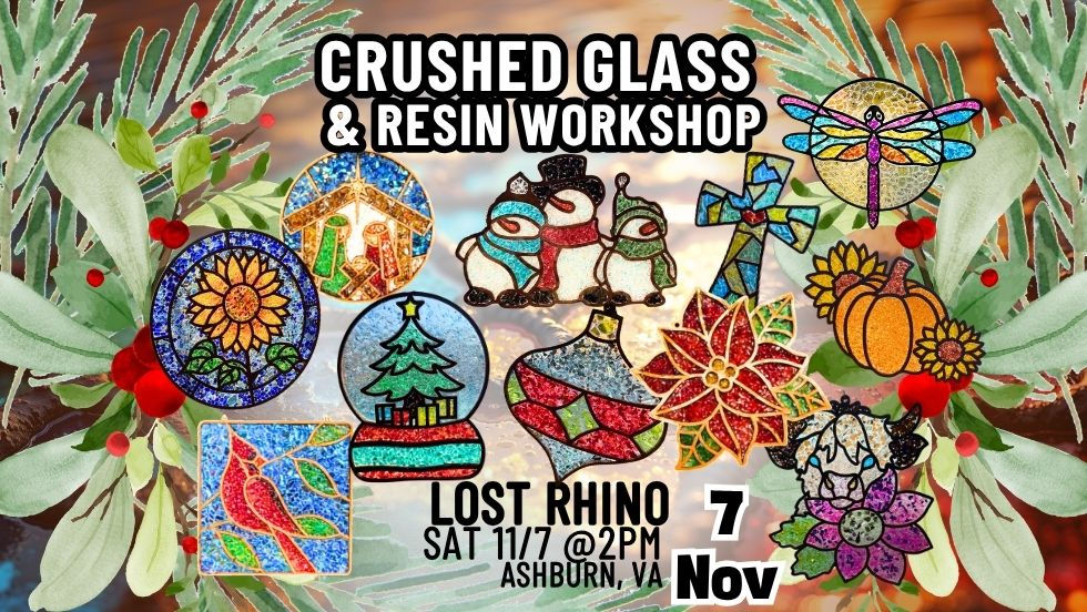Lost Rhino - Holiday Crushed Glass Sun Catchers