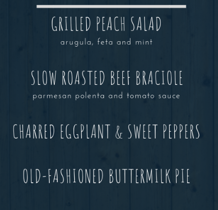 Farm To Table Dinner