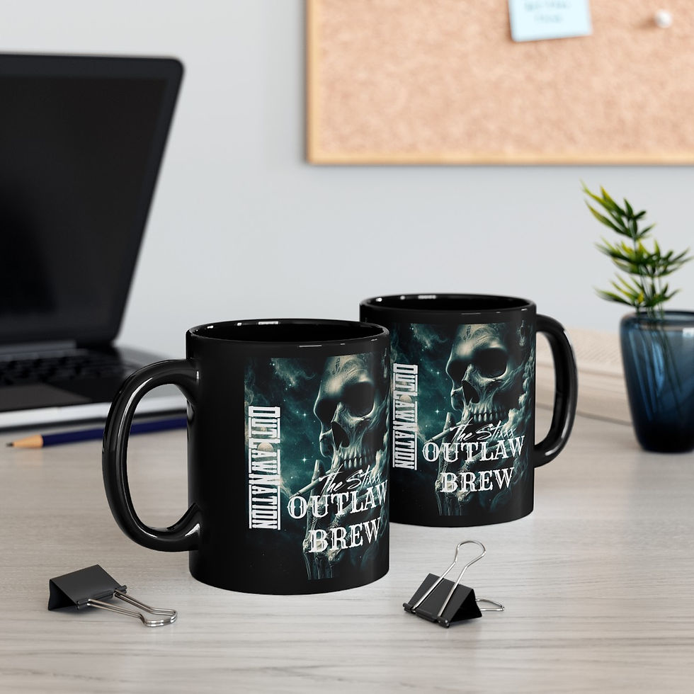 Thumbnail: The Stixxx OutLaw Brew Black Mug (11oz, 15oz)