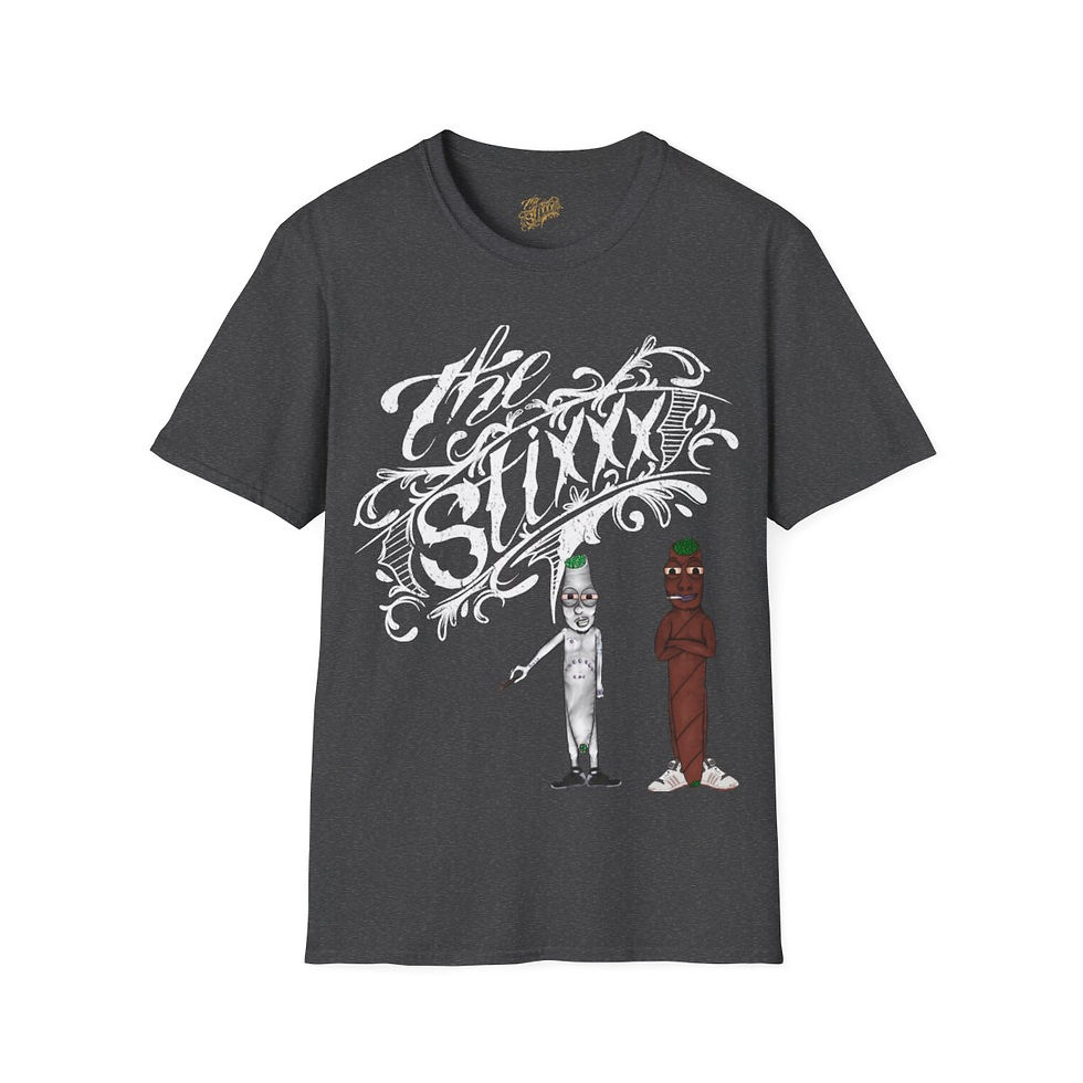 Thumbnail: The Stixxx Blunt and Joint Unisex Heavy Cotton Tee