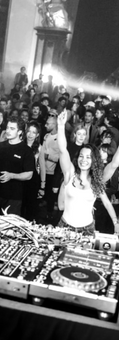 DJ REBELLE playing in last blast event